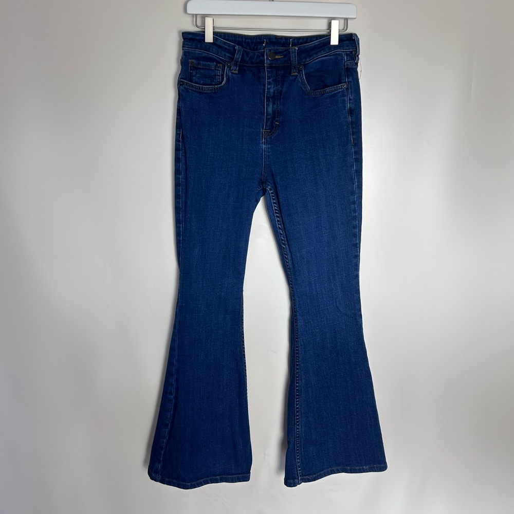 Free People Dark‎ Blue Flared Jeans | 30” waist
